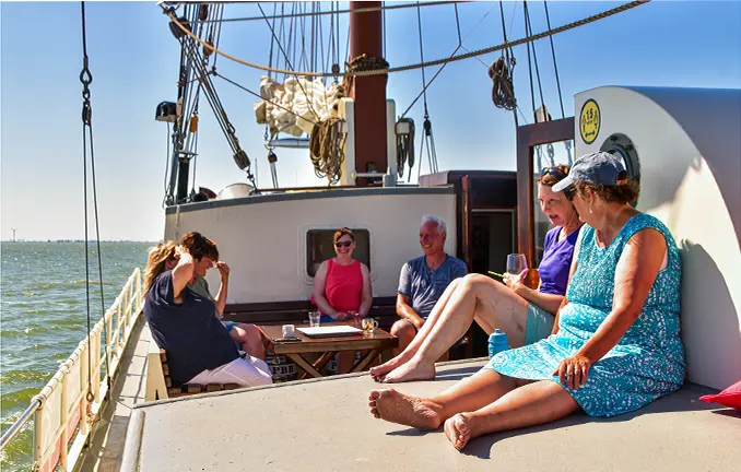Segeln mit der 'Elizabeth' - an Deck Segeln mit der 'Elizabeth' - an Deck
